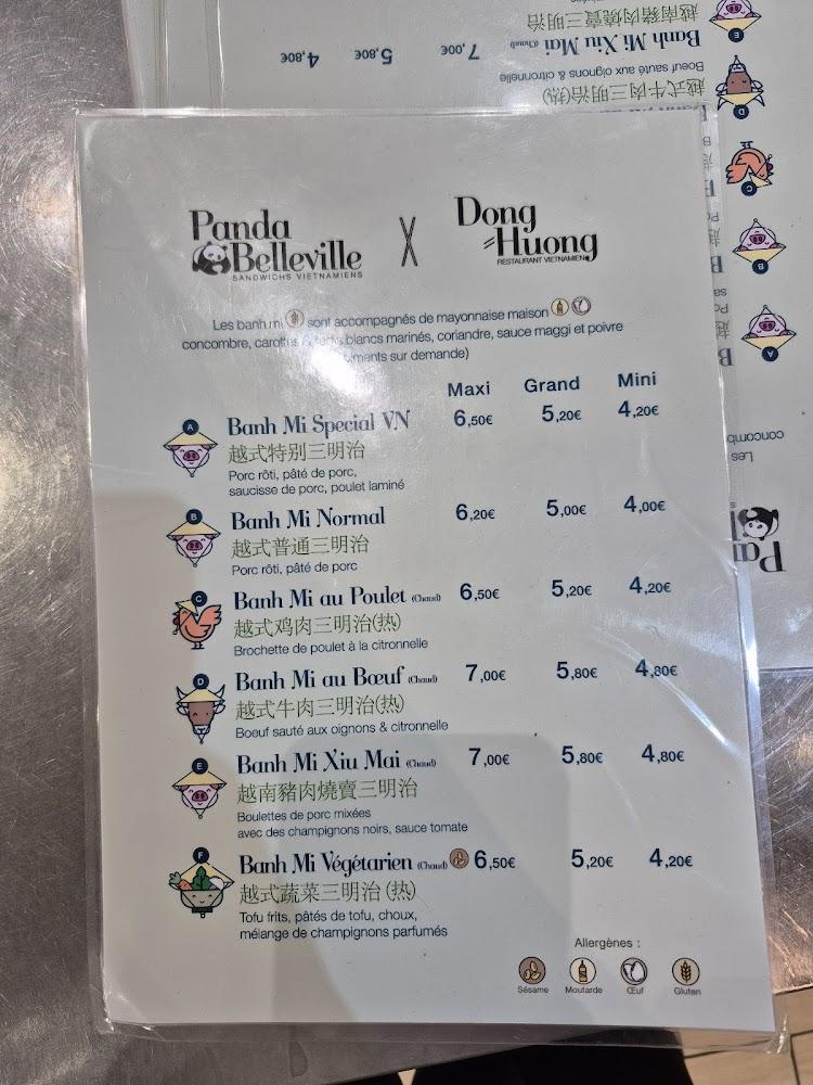 Panda Belleville - Menu Image 2